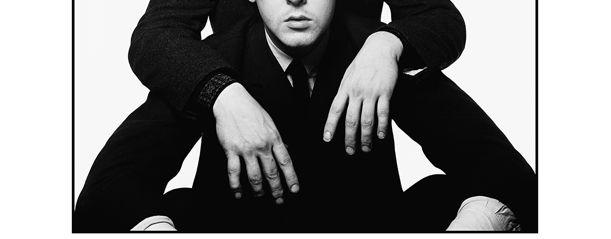John Lennon and Paul McCartney by David Bailey photograph