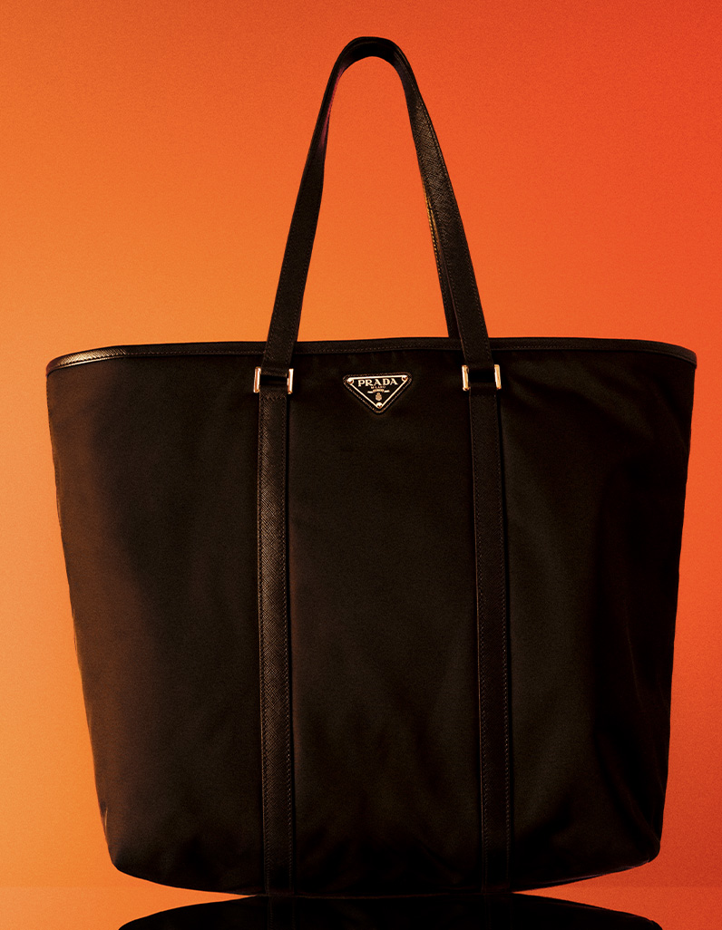Prada black tote bag 