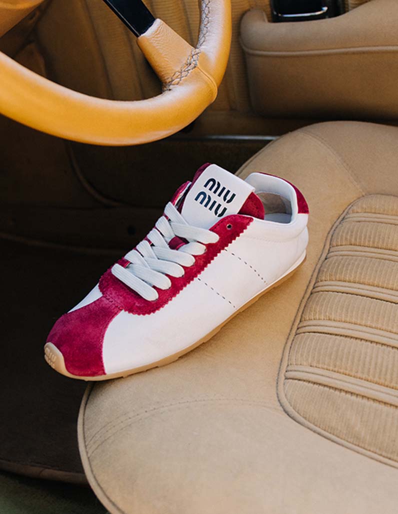 Miu Miu Plume Suede Trainers
