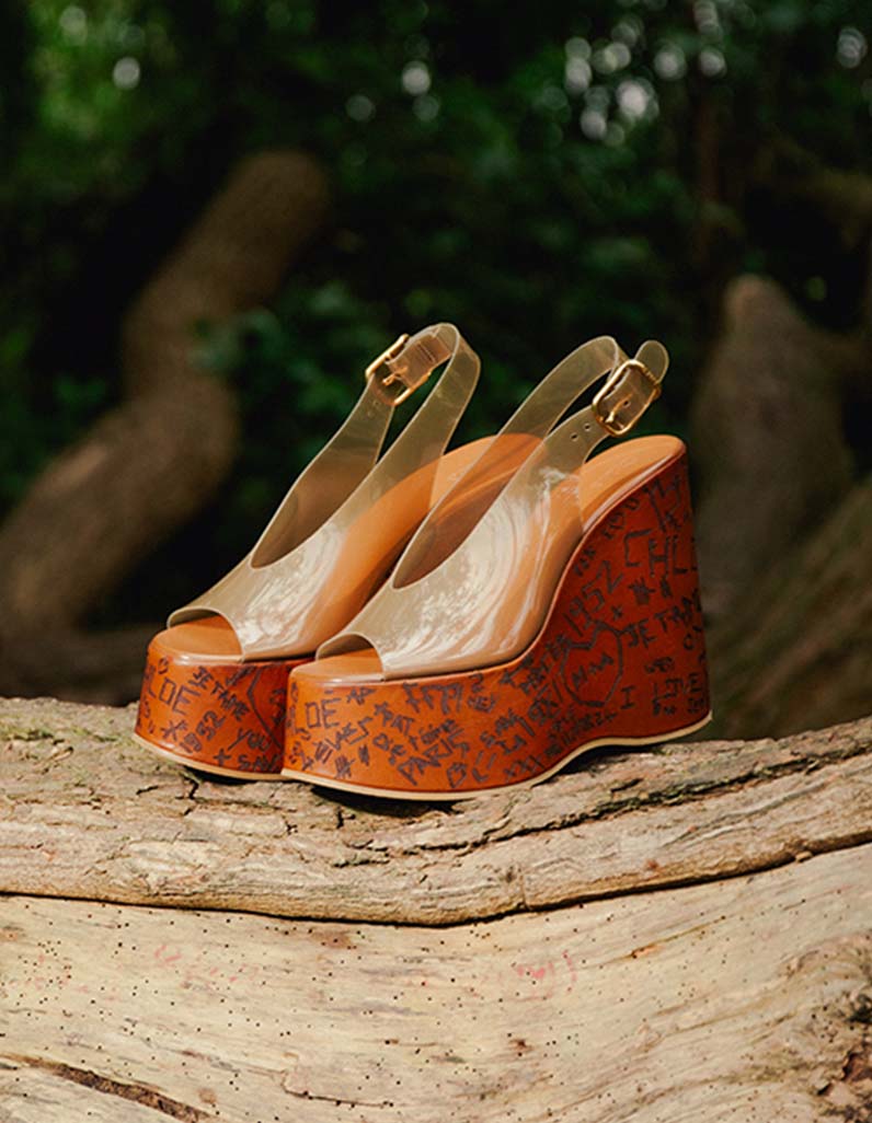 Chloe Graffiti Wedges