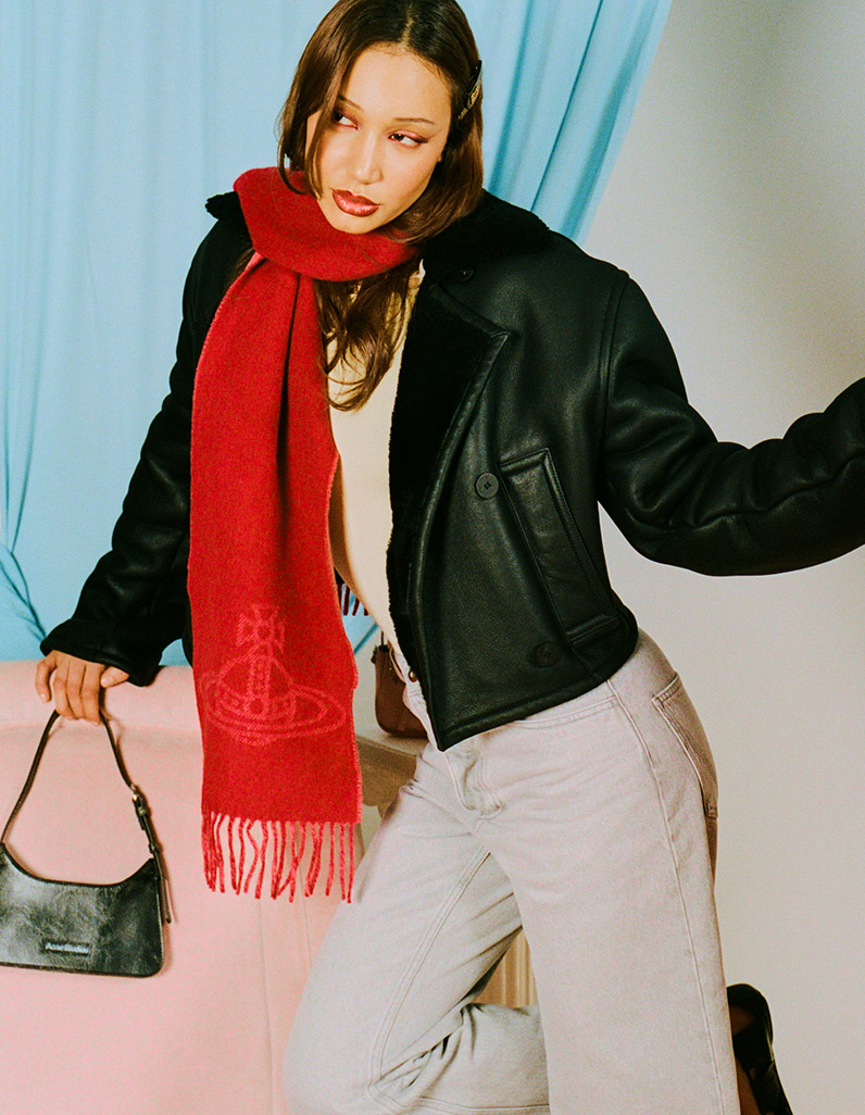 A model wearing Bottega Veneta and Jacquemus