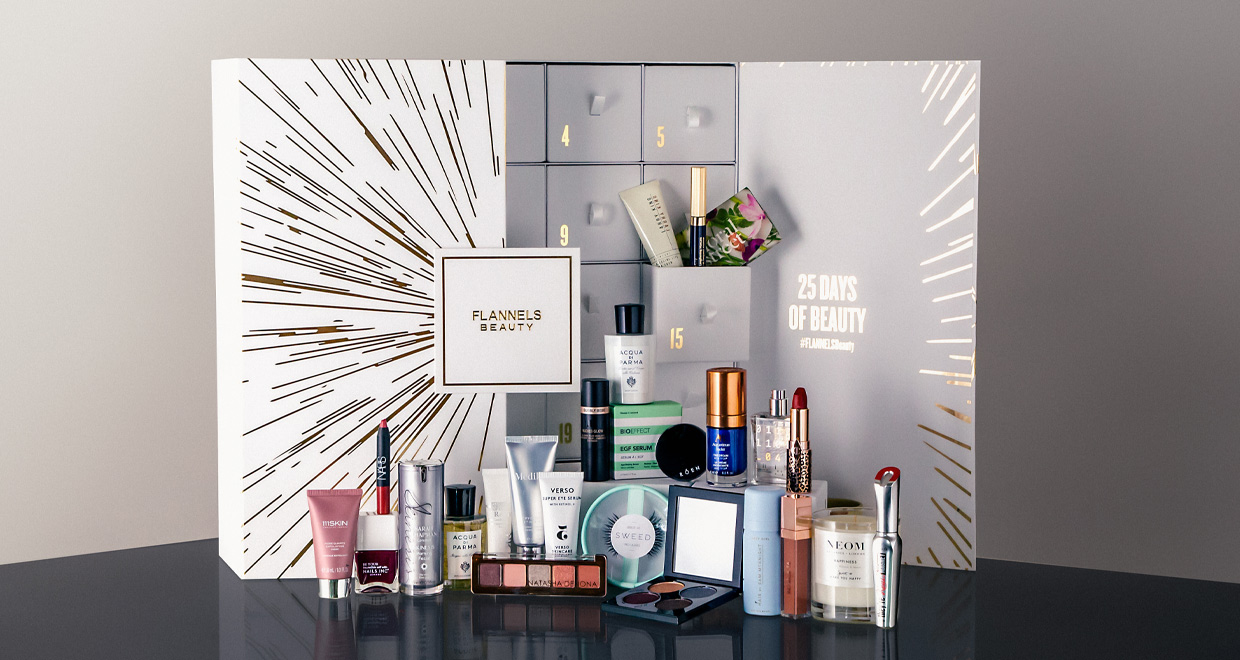 Get ready for the FLANNELS Beauty Advent Calendar. Enjoy 17 fullsize