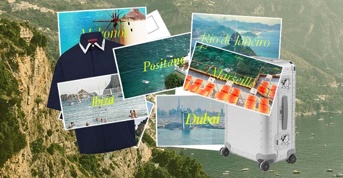 Collage of holiday destinations