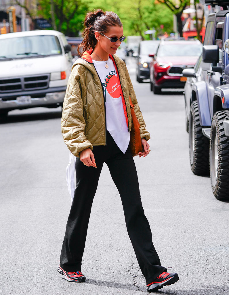 bella hadid salomon sneakers
