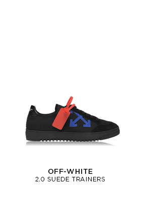 Off-White 2.0 black suede trainers