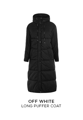 Off-White long puffer coat