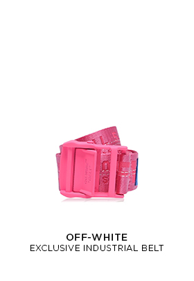 Flannels X Off White exclusive pink industrial belt