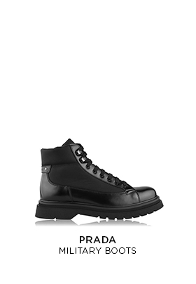 Prada military boots