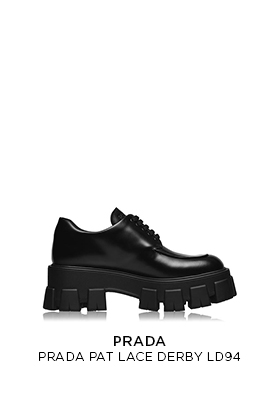 Prada chunky lace up derby shoes