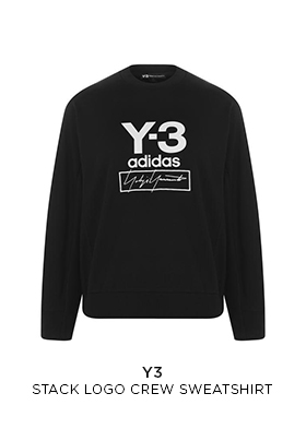 Y-3 stack logo crew neck sweatshirt