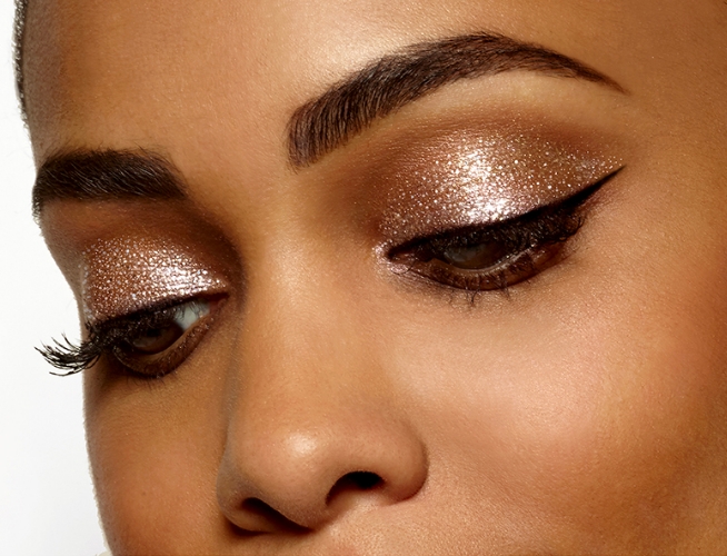 The grown-up way to do glitter makeup